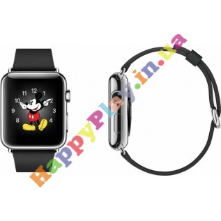 Apple Watch 38mm Stainless Steel Case with Black Classic Buckle (MJ312LL/A) с доставкой г. Киев, Львов, Одесса, Николаев, Херсон, Харьков, Полтава, Днепропетровск