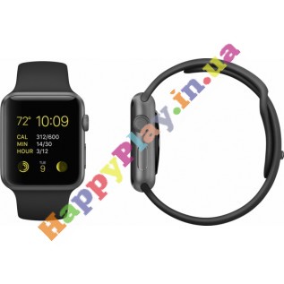 Apple Watch Sport 42mm Space Gray Aluminum Case with Black Sport Band (MJ3T2LL/A) с доставкой г. Киев, Львов, Одесса, Николаев, Херсон, Харьков, Полтава, Днепропетровск