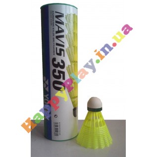 Волани для бадмінтону Yonex Mavis 350 Yellow Slow 6 шт