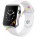 Apple Watch Sport 42mm Silver Aluminum Case with White Sport Band (MJ3N2) с доставкой г. Киев, Львов, Одесса, Николаев, Херсон, Харьков, Полтава, Днепропетровск