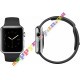 Apple Watch 42mm Stainless Steel Case with Black Sport Band (MJ3U2)